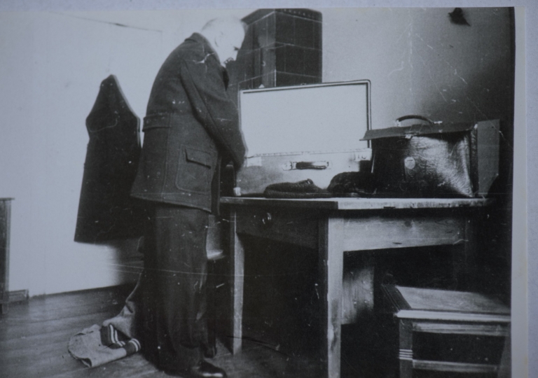 O. Alojzy i o. Kubista tuż przed wywiezieniem z Górnej Grupy 05.02.1940